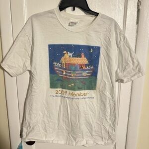 Life is better with a dog vintage humane society tee adult large cute animal